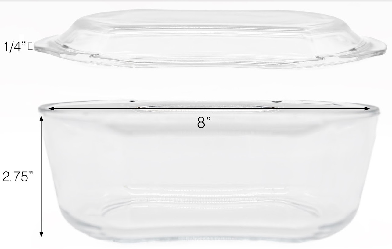 Glass Microwave Vegetable Steamer | 100% Glass, Oven-Safe, Plastic-Free, BPA-Free, and Silicone-Free
