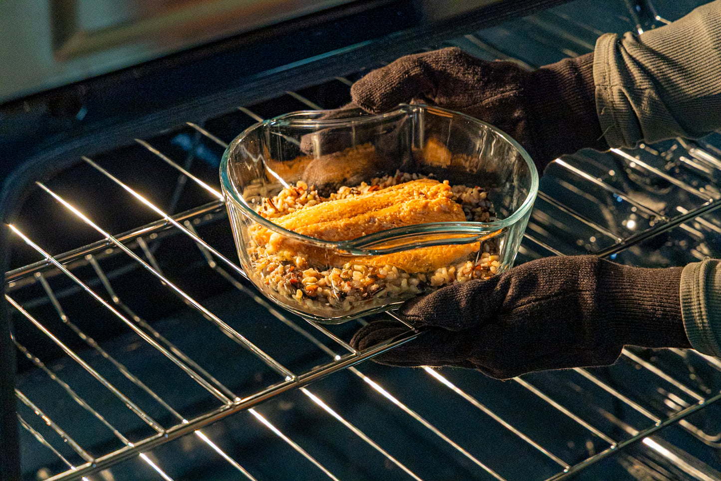Glass Microwave Vegetable Steamer & Casserole Oven Dish in One! | 100% Glass, Plastic-Free, BPA-Free, and Silicone-Free