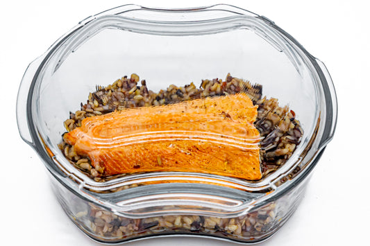 Glass Microwave Vegetable Steamer | 100% Glass, Oven-Safe, Plastic-Free, BPA-Free, and Silicone-Free