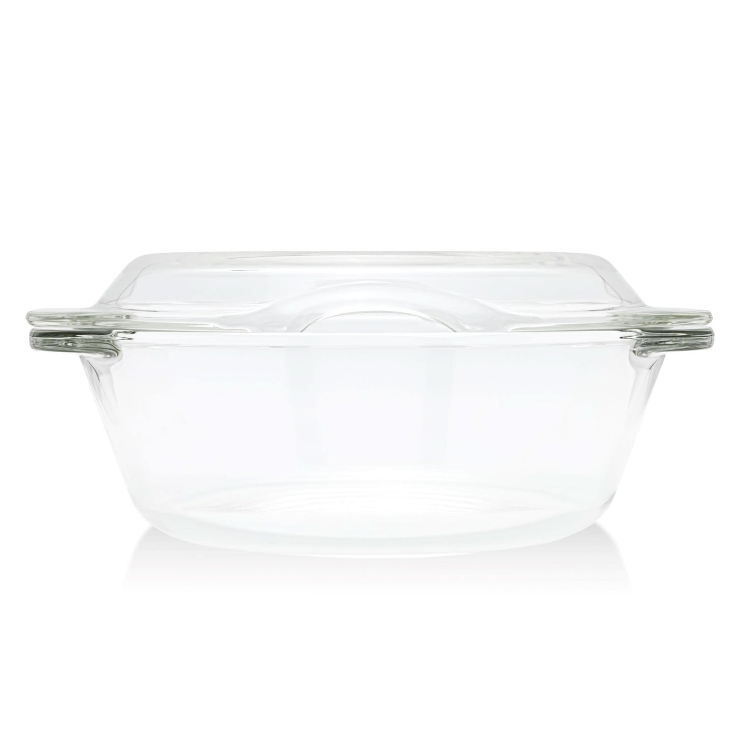 Glass Microwave Steamer, Side View